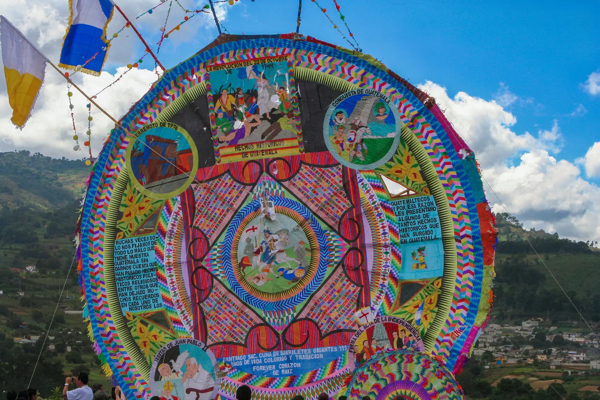 Guatemala Giant Kites. Guatemalan All Saints’ Day Feast